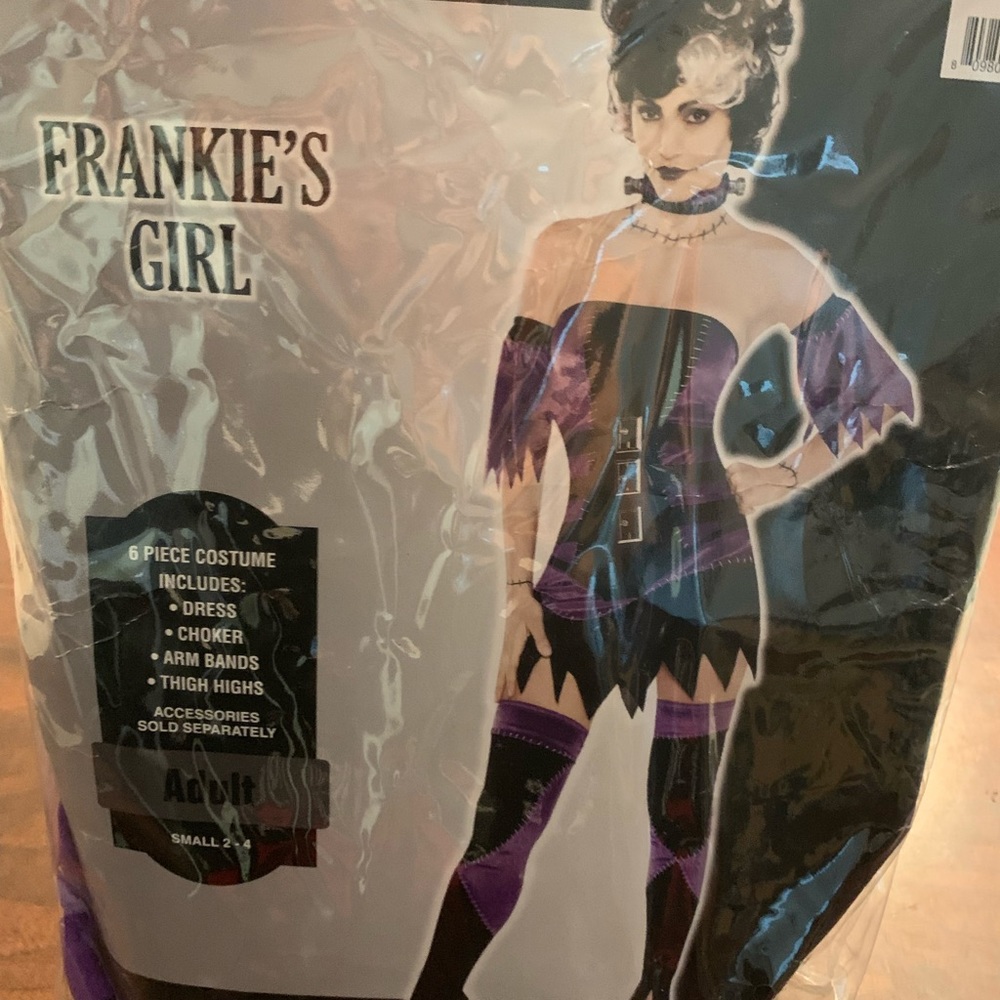 ADULT SMALL 2-4 Brand New Frankies Girl Costume